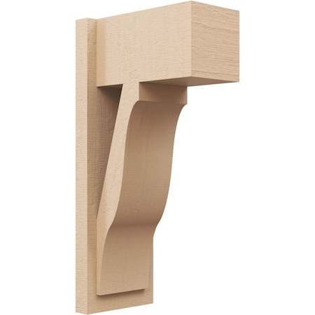 Ekena Millwork 7 1/2-in W x 12-in D x 24-in H Funston Block Rough Cedar Woodgrain TimberThane Outlooker, Primed Tan OUTUR075X12X24FST44RCPR